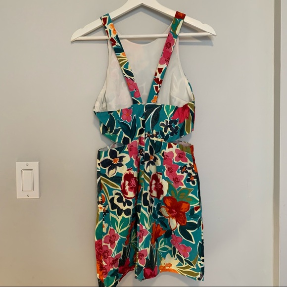 ZARA 🌺 Cut Out Floral Jumpsuit Dress - Picture 3 of 7